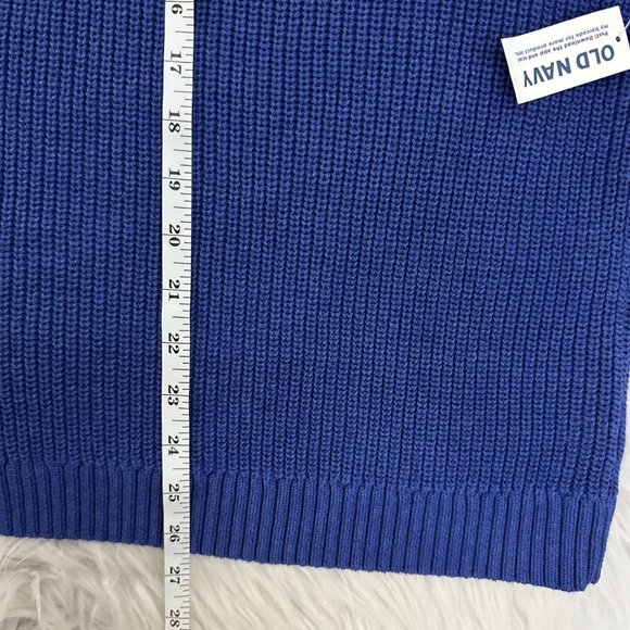 Old Navy Womens Blue Knit Sweater Vest 3X NWT Timeless - Picture 6 of 9